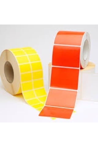 40X50 Eczane İlaç Tarif Etiketi Sarı Zemin 40 x 50 MM 1 Rulo 1000'li Sarım Eko Termal