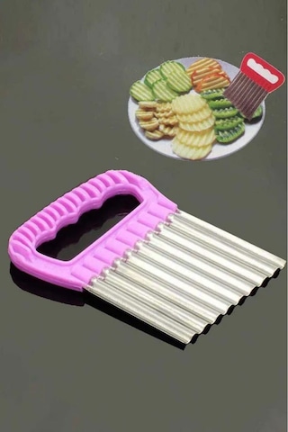 Tırtıklı Patates Ve Sebze Dilimleyici Dalga Desenli Metal Kesici