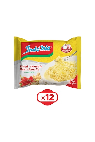Indomie Noodle Tavuklu 70 Gr X 12 Adet