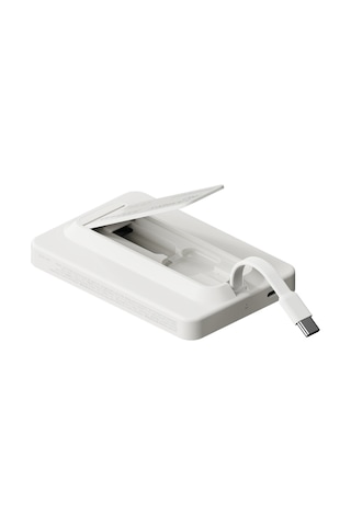 Momax IP131HKW Power X Pro+Magnetic Wireless 5000 mAh Standlı + USB-C Kablo Powerbank Beyaz
