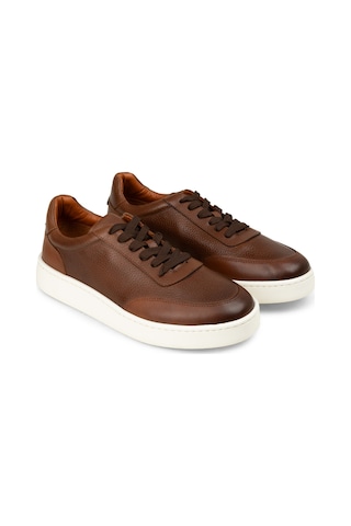 Deery Erkek Hakiki Deri Taba Renk Sneaker Ayakkabı - 04406mtbae01