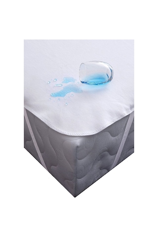 Micro Su Sıvı Geçirmez Alez Yatak Koruyucu Çift Kişilik 160 200 Beyaz