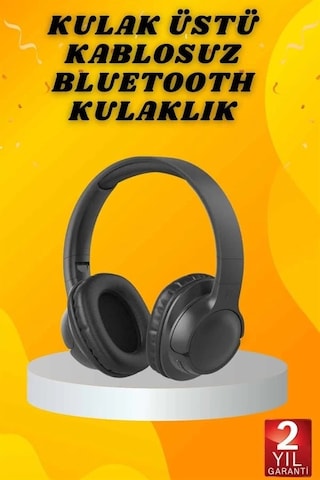 Ceylan Adam Kulak Üstü Bluetooth Kulaklık Ayarlanabiilir Uzun Pil Ömrü Kablosuz 5.0 Bluetooth