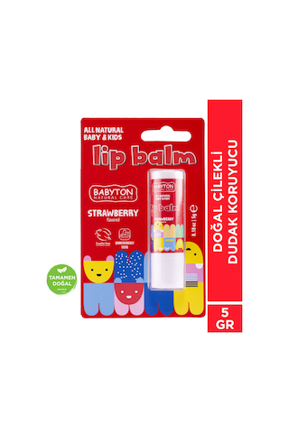 Babyton Doğal Çilekli Dudak Koruyucu 5 G