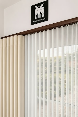 Ceviz Dekoratif Ray 2 Kanallı Dekoratif Metal Perde Kornişi Ceviz120cm - 847807672 Ceviz120cm