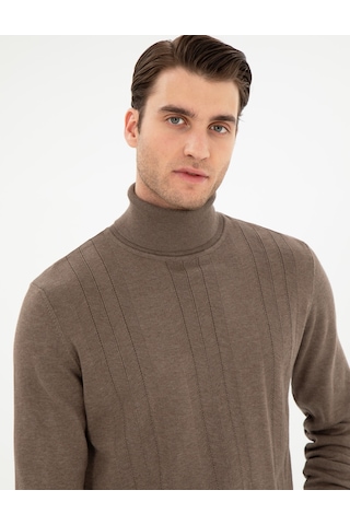 Pierre Cardin Erkek Vizon Melanj Kazak /triko 50296445-vr174 Vizon Melanj
