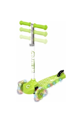 Scooter 3tkr Işıklı Max 50kg Yeşil