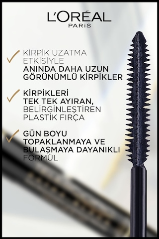 L'Oreal Paris Telescopic Carbon Black Maskara Siyah