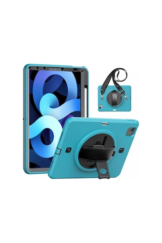 Apple İpad Pro 11 2020 Kılıf Strap-c Otterbox Tablet Kapak - Mavi Arka Kapak