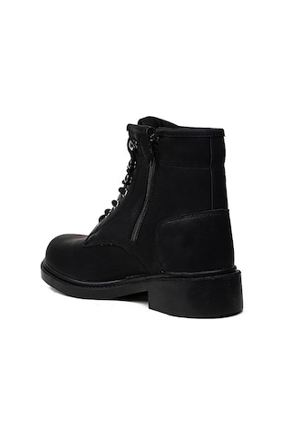 Kocamanlar Unisex Kışlık Uzun Dayanıklı Kauçuk Taban Bot Outdoor Postal Bot Siyah