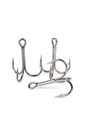 Konesam 50 Adet Karbon Çelik Uç三本钩, Yabancı Balık Avı İçin Farklı Boylar, Barbed, Depolama Kutusuyla Seti