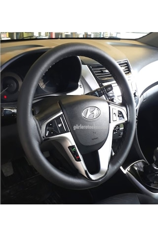 Hyundai Accent Blue Direksiyon Kılıfı Soft Siyah ( 38Cm×10Cm )