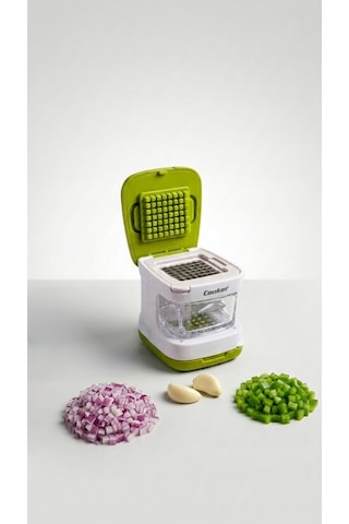 Cooker Hazneli Sarımsak Ezici Yk1834 Yeşil