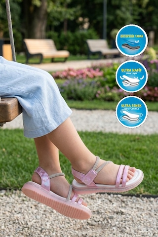 Arzen 26a94 F Pembe Kız Çocuk Sandalet