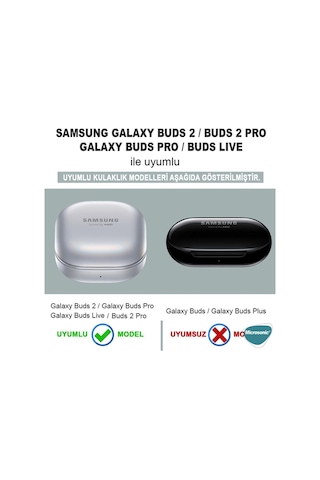 Samsung Galaxy Buds 2 - Buds Pro - Buds Live - Buds 2 Pro - Buds Fe Uyumlu Kılıf Süslü Kalp Desenli Mor-kalp