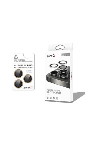 Apple iPhone Uyumlu 16 Pro Max Cl-12 Premium Safir Kamera Lens Koruyucu - Anti-reflective & Parmak İzi Bırakmayan Kolay Takı