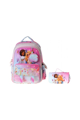 Wow Generation Butterfly Kız Çocuk Turkuaz - Pembe İlkokul Okul Çantası Ve Kalemlik Seti - Setwg-w6074c Çok Renkli