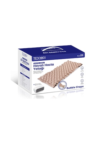 Tedorex Baklava Desenli Havalı Hasta Yatağı + Motor FU-AM001