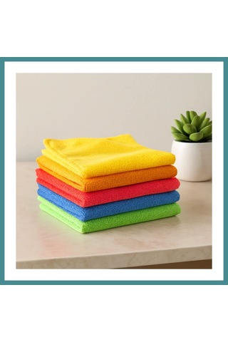 Trendexa Mikrofiber Temizlik Bezi 30x30 Cm 14'lü Mac Çok Renkli