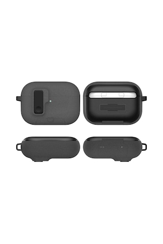 Airpods Pro 3 İle Uyumlu Fabric Serisi Özel Kilitli Tasarım Ve Kumaş Yüzeyli Kılıf Darbelere Ka