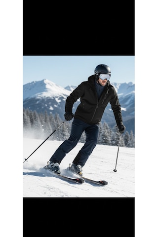 Luxıc Core Erkek Kapüşonlu Softshell Mont Siyah Suya Dayanıklı, Rüzgar Geçirmez Outdoor Mont