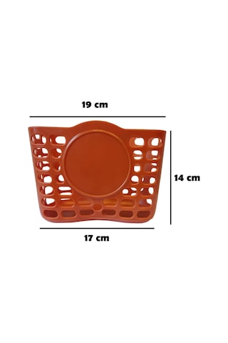 Xbyc 1689 Çocuk Bisikleti Ön Sepet Plastik 16-20 Jant Uyumlu Bisiklet Sepeti Kahverengi Renk