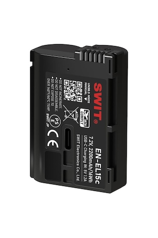 Swıt Powercell En-el15c Usb-c Şarjlı Kamera Bataryası 2200mah Nikon En-el15c Uyumlu