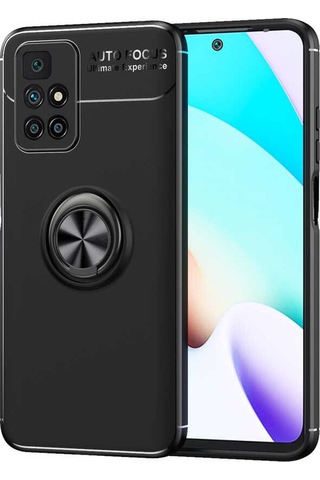 Xiaomi Redmi 10 Kılıf Zore Ravel Yüzüklü Silikon Kılıf