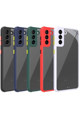 Galaxy S21 Plus Kılıf Zore Kaff Kapak Kırmızı