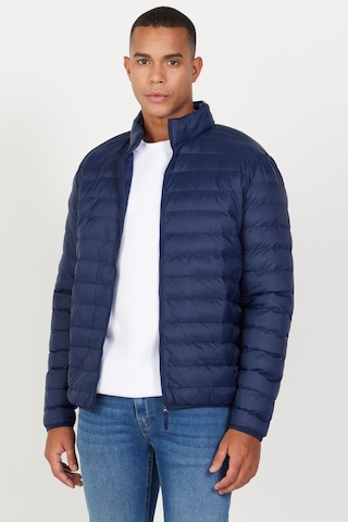 AC&Co / Altınyıldız Classics Erkek Lacı Standart Fit Normal Kesim Dik Yaka Mont Lacı