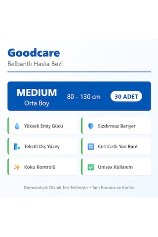 Good Care Belbandlı M 30 Adetli M
