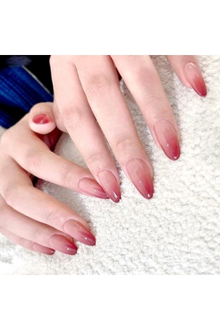 Güvenli Jöle Tutkallı Şık Gradyan Badem Çivileri - Salon Profesyonelleri Ve Moda İleri Kadınlar İçin Mükemmel Xnph1543