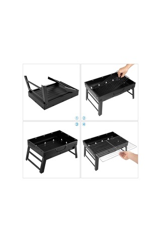 Kömür Izgarası, Barbekü Izgarası, Katlanır, Taşınabilir, Hafif, Mangal, Barbekü Izgarası, Küçük Masa, Masa Üstü Açık Hava Izgarası, Kamp, Piknik, Bahçe, Plaj Partisi İçin 40 X 40 Cm X