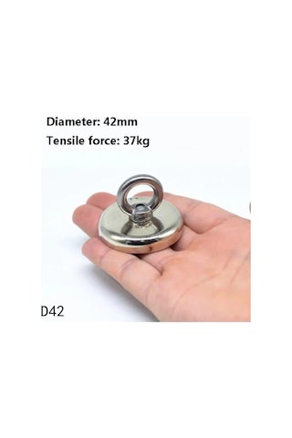 Ay Magnet Fishing Neodyum Pot Mıknatıs, Çap 42mm, N35 Magnet