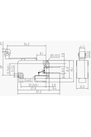 Ic-171 Mıcro Swıtch Uzun Makaralı 1 Adet
