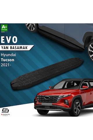 S-dizayn Hyundai Tucson 4 Evo Siyah Yan Basamak 173 Cm 2021 Üzeri