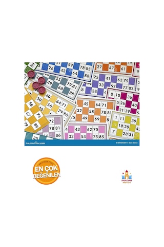 Yılbaşı Eğlencesi İçin Lüks Tombala Ailesi Oyunu Kutusu - 24 Kart & Taş