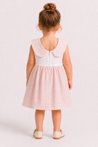 Babyhola Kız Bebek Müslin Sıfır Kol Yazlık Elbise 15234 Somon