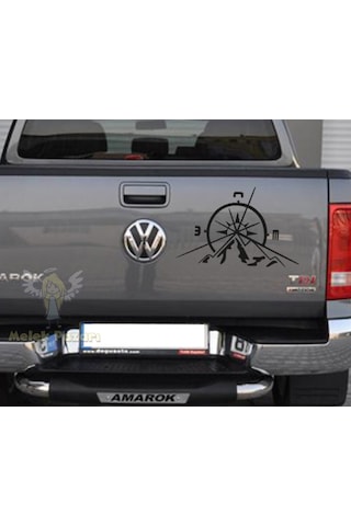 Pusula Dağ Offroad Oto Sticker, Çıkartma