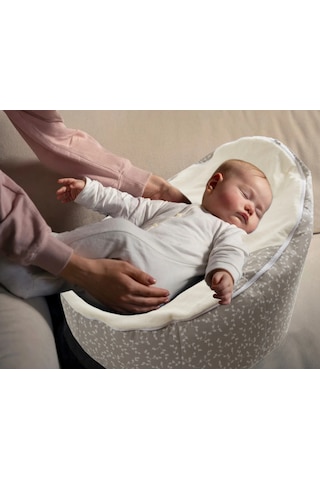 Babyjem Fasulye Yatak Gri Çiçek