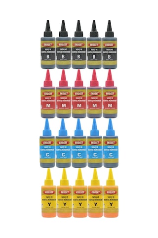 Ekoset Canon G3400 G3410 G4400 G4410 Uyumlu Mürekkep 4 Renk 4X500