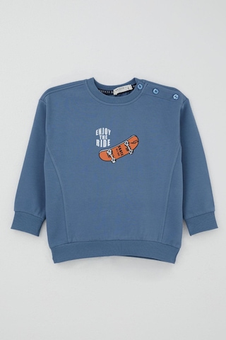 Breeze Erkek Bebek Eşofman Takımı Kaykay Zamanı 9 Ay-3 Yaş, İndigo İndigo