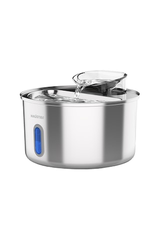 Haustier Wf009l-w Metal Tasarım Pencereli Otomatik Kedi Su Sebili,kedi Su Çeşmesi, Su Pınarı 3.5lt Geniş Hazne, Sus304 Çelik, Ultra Sessiz, Çok Katmanlı Filtrasyon