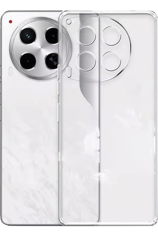 Tecno Camon 30 Kılıf Silikon Şeffaf Arka Kapak Şeffaf