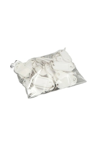 Schulzz Beyaz Renk 10'lu Set Plastik Anahtarlık