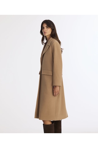 Yargıcı Regular Ceket Yaka Uzun Kol Palto 25kkpl5015x 008 Kahverengi