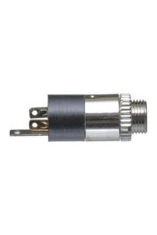 Stereo Jack - 3.5 Mm - Dişi - Trs - Panel Tip - Ön Somunlu