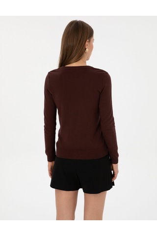 Pierre Cardin Kadın Kahverengi Kazak /triko 50315758-vr029 Kahverengi