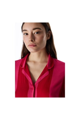 Penti Kırmızı For You Çizgili Gömlek Pantolon Pijama Takımı Pn4z3lu626ıy-rd42 Rd42