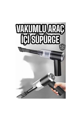 Araç İçi Süpürge Filtreli Şarjlı Süpürge Vakumlu Yıkanabilir